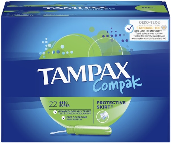 Тампони Tampax Compak Super 22 шт (4015400715443) - зображення 1