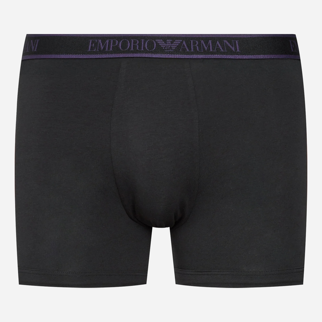 Zestaw majtek męskich typu bokserki bawełnianych Emporio Armani 3F717111473-29821 S 3 szt Czarny (8056787660380) - obraz 4