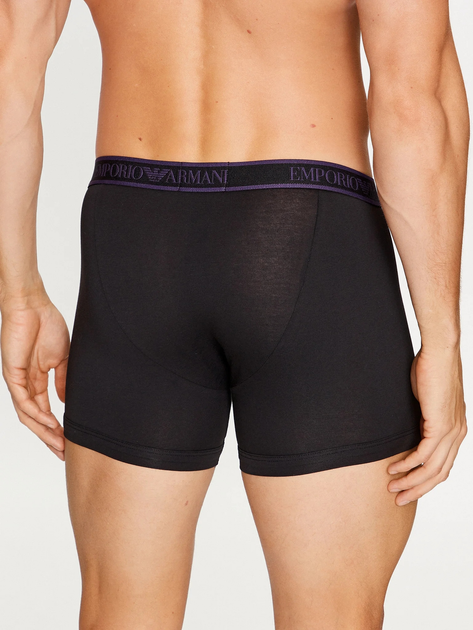 Zestaw majtek męskich typu bokserki bawełnianych Emporio Armani 3F717111473-29821 2XL 3 szt Czarny (8056787660403) - obraz 3