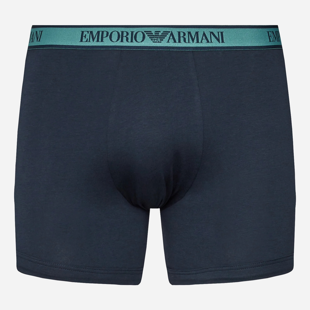 Zestaw majtek męskich typu bokserki bawełnianych Emporio Armani 3F717111473-64135 L 3 szt Niebieski (8057767238735) - obraz 6
