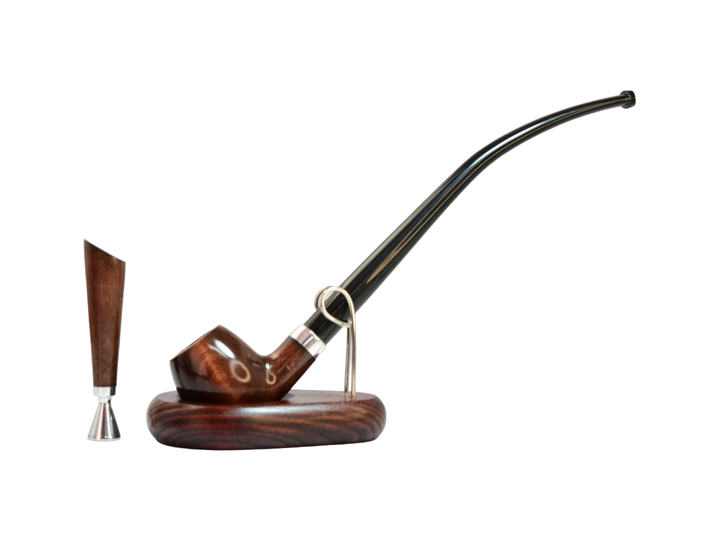 Длинная трубка из дерева груши "НАБОР" с подставкой и тампером – фото ...