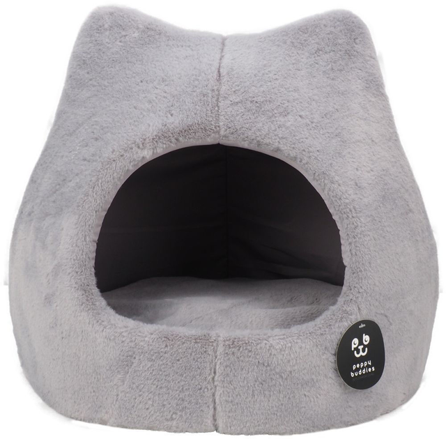 Domek dla kotów Peppy Buddies Cat cave Grey (6972718667353) - obraz 1