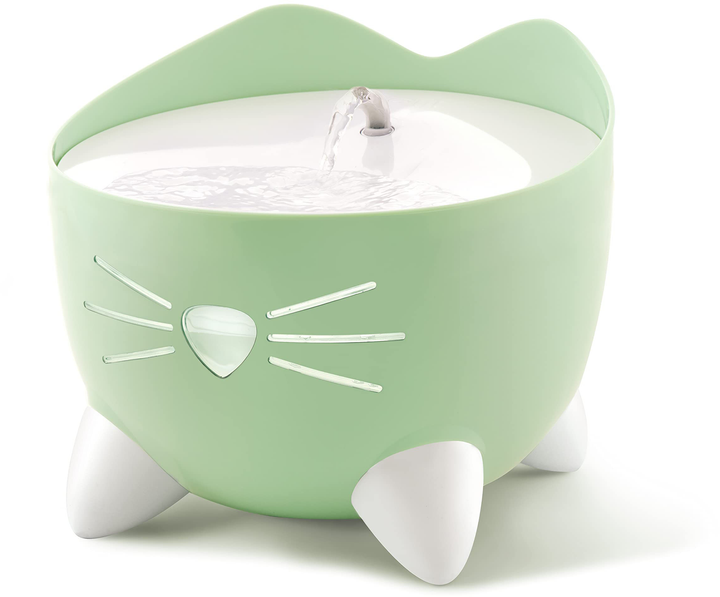 Fontanna dla kotów Catit Pixi Cat Water Fountain 2.5 L Green (0022517437209) - obraz 1