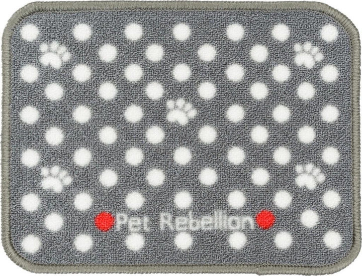 Podkładki pod miski Pet Rebellion Absorbent Food Mat Paw Dots 40 x 60 cm (8691341335481) - obraz 1