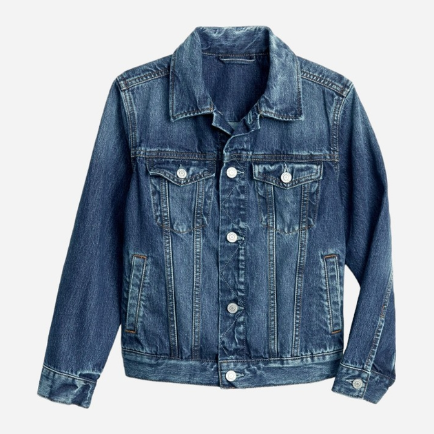 Підліткова джинсова демісезонна куртка GAP 491331-00 145-152 см Cиня (1200041697347) - зображення 2