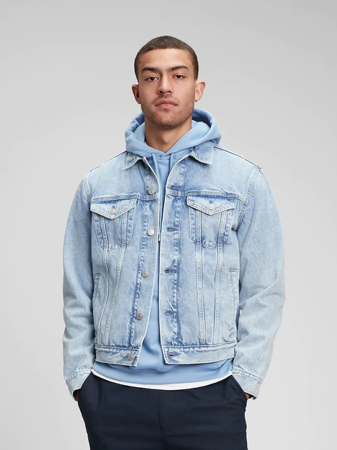 Куртка джинсова чоловіча GAP 819666-00 XL Блакитна (1200061788520) - зображення 1