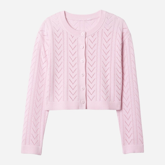 Sweter rozpinany dziecięcy dla dziewczynki GAP 881467-01 152-162 cm Jasnoróżowy (1200133188654) - obraz 4