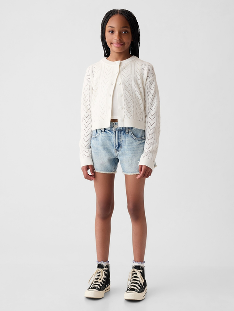 Sweter rozpinany dziecięcy dla dziewczynki GAP 881467-03 99-114 cm Biały (1200133188852) - obraz 3