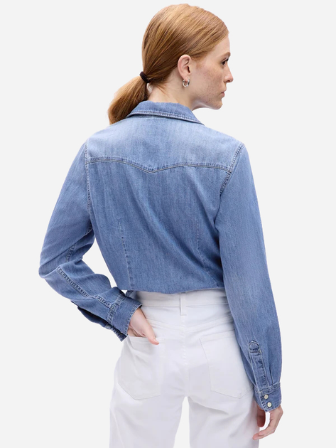 Koszula damska jeansowa damska GAP 796264-01 S Granatowa (1200116280702) - obraz 2
