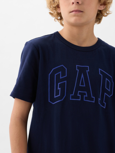 T-shirt młodzieżowy chłopięcy GAP 885753-03 145-152 cm Granatowy (1200132816756) - obraz 4