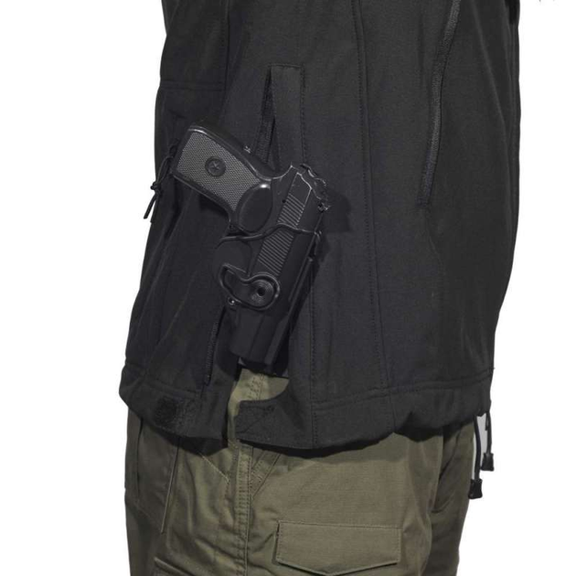 Куртка тактична Soft Shell чорний Pancer Protection (52) - зображення 2