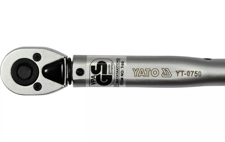 Ключ динамометричний YATO квадрат 3/8" F 19-110 Нм L 366 мм - зображення 7