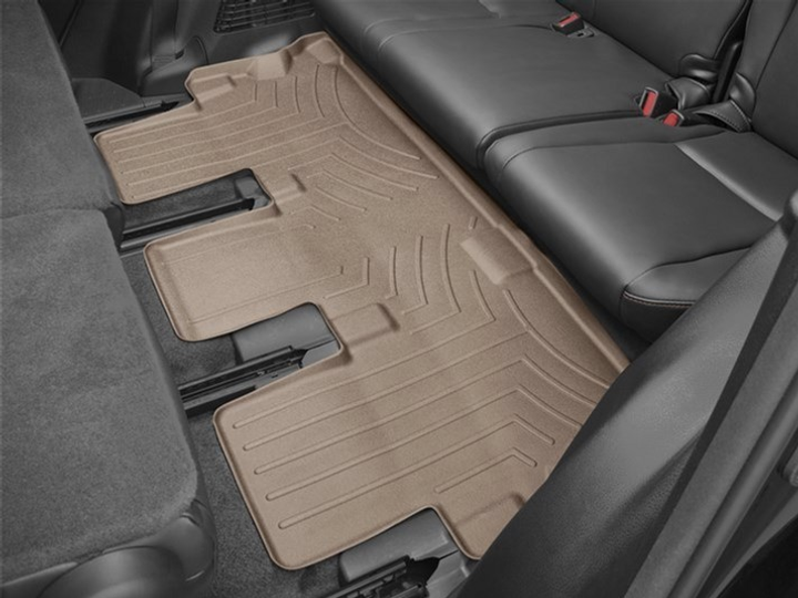 Акція на Килимок автомобільний третій ряд WeatherTech 3D лайнери Toyota Highlander 2014 - 2019 Бежевий від Rozetka