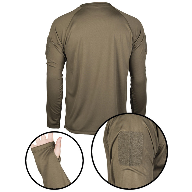 Термоактивная рубашка Mil-Tec Tactical Olive D/R 11082001 XL - изображение 2