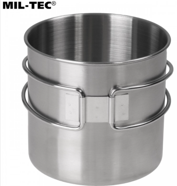 Кружка MIL-TEC 600 мл нержавеющая сталь 14602600 - Фото 3 Кружка MIL-TEC 600 мл нержавеющая сталь 14602600 - изображение 3
