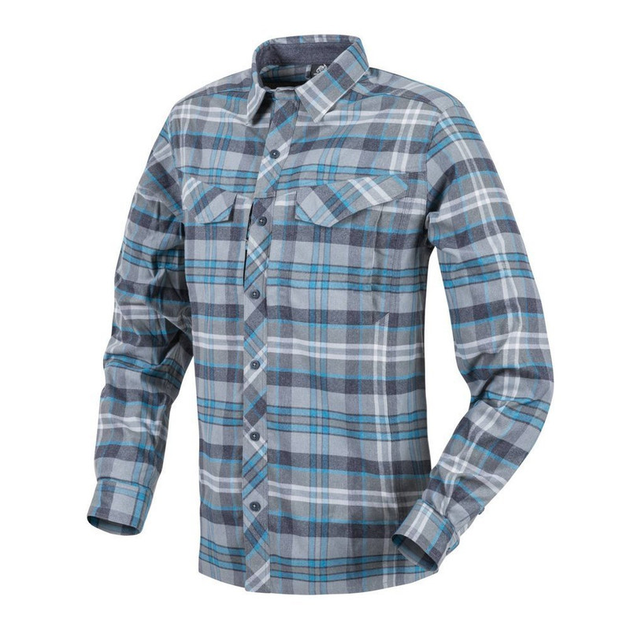 Сорочка Helikon-Tex У клітинку XXL Блакитна DEFENDER MK2 PILGRIM SHIRT (KO-DPG-SR-P6501-B07-2XL) - изображение 2