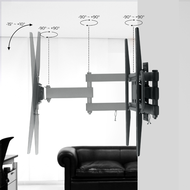Кронштейн для телевізора DPM 26 - 55'' 1M21 (5906881217467) - зображення 6