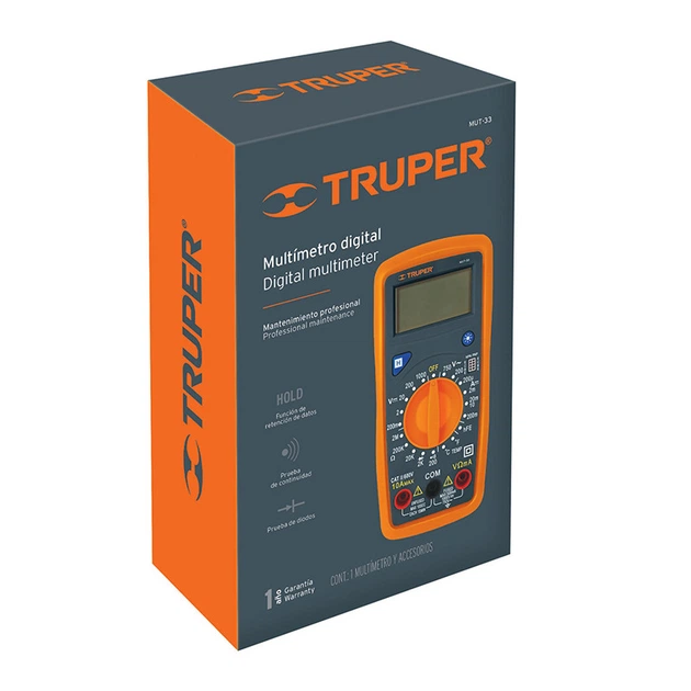 Тестер-мультиметр TRUPER MUT-33 (200mV-500V) - Фото 3 Тестер-мультиметр TRUPER MUT-33 (200mV-500V) - изображение 3