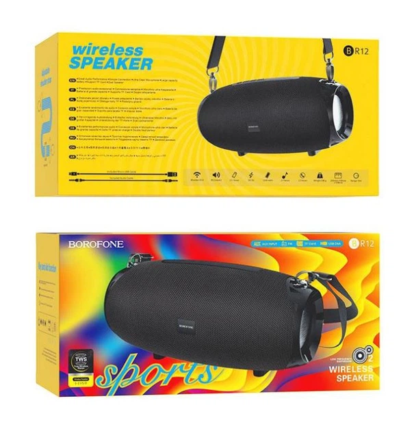 Портативная Bluetooth колонка Borofone BR12 (black) - Фото 4 Портативная Bluetooth колонка Borofone BR12 (black) - изображение 4