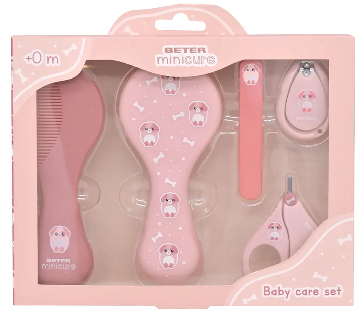 Zestaw do pielęgnacji dla dzieci Beter Baby Manicure Forrit Pilnik do paznokci + Obcinacz do paznokci + Nożyczki + Szczotka do włosów + Grzebień (8412122140021) - obraz 1