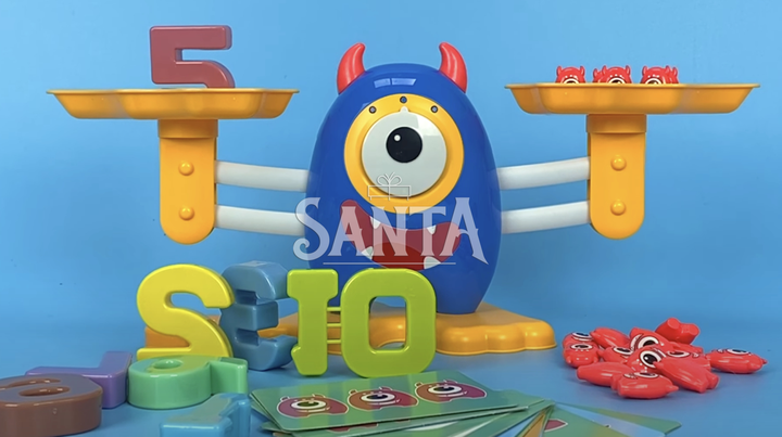 Игра настольная, балансир Цифро-монстрики, Fun Game, 3+, 3 уровня, математика, в кор 26*8*26см (27977) - изображение 4