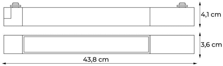 Lampa szynowa DPM X-Line LED liniowa 20 W 2020 lm biała (STF3-20W-W) - obraz 2