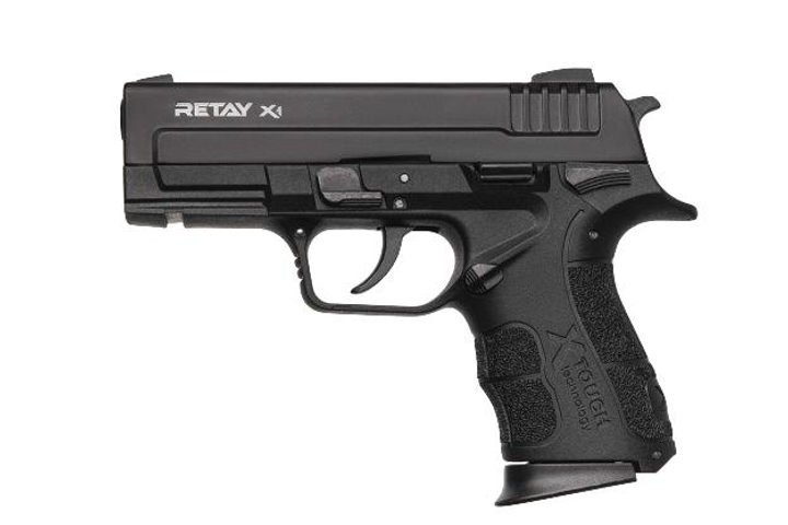 Стартовий пістолет Springfield, Retay X1 Black + 20 патронів, сигнальний пістолет під холостий патрон 9мм, шумовий пістолет - зображення 2