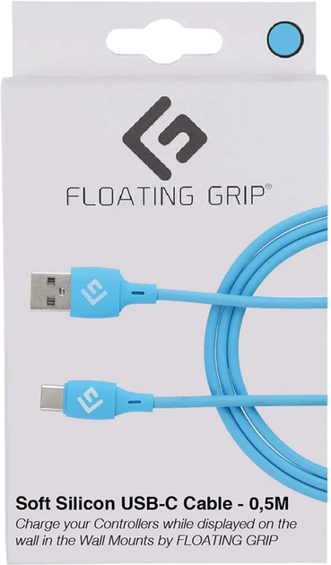 Кабель Floating Grip USB Type-C - USB Type-A 0.5 м Blue (5713474046102) - зображення 2