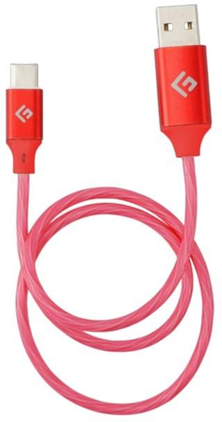 Kabel Floating Grip USB Type-C - USB Type-A 0.5 m Red (5713474046003) - obraz 1