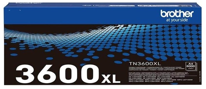 Тонер Brother TN-3600XL Black 6000 сторінок (TN3600XL) - зображення 1