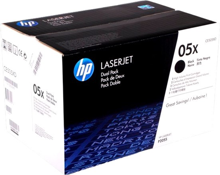 Набір тонерів HP 05X CE505XD Black 2 x 6500 сторінок (CE505XD) - зображення 3