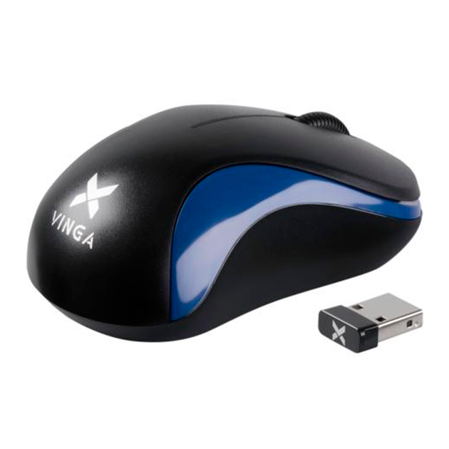 Мишка Vinga MSW-882 black - blue 1000 dpi - Фото 2 Мишка Vinga MSW-882 black - blue 1000 dpi - зображення 2