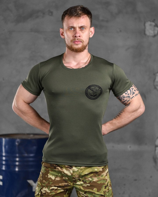 Тактична футболка потовідвідна odin oliva разведка XXL - изображение 1