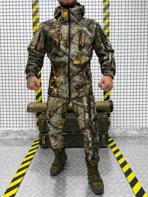 Тактичний софтшел маскувальний костюм xl softshell maple - зображення 1