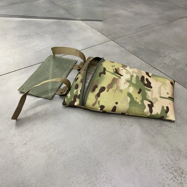Підсумок фартух напашник для плитоноски, розмір S, Мультикам, WINTAC, Cordura 1000D, сумка під балістичний пакет - зображення 4