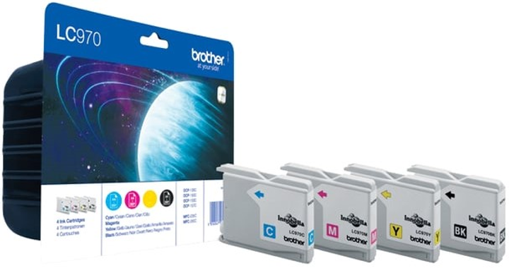 Набір картриджів Brother LC-970 VALBPDR Ink Cartridge Multipack 300/350 сторінок (LC970VALBPDR) - зображення 1