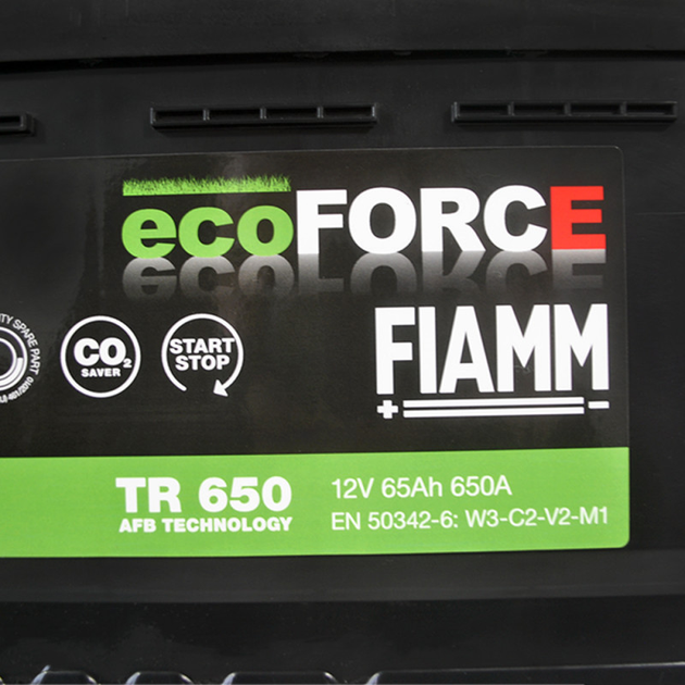 Автомобильный аккумулятор Fiamm Ecoforce AFB 65Аh 650А R+ (TR650) (L3B) - Фото 2 Автомобильный аккумулятор Fiamm Ecoforce AFB 65Аh 650А R+ (TR650) (L3B) - изображение 2