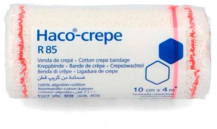 Бинт еластичний Hartmann Haco-Crepe Bandage 4 м x 10 см (8470004894271) - зображення 1