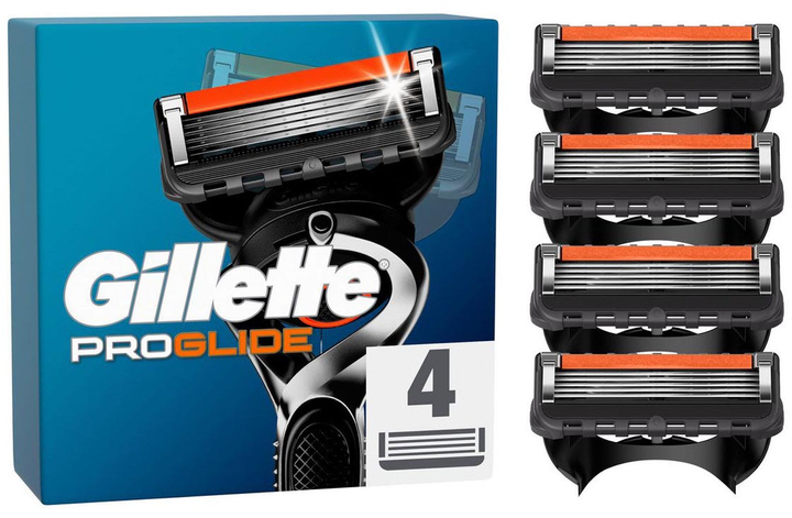 Змінні картриджі для бритви Gillette Fusion 5 ProGlide 4 шт (8001090457882) - зображення 1