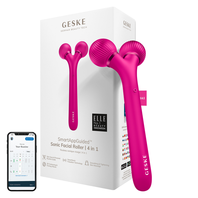 Roller soniczny do twarzy Geske 4 w 1 GK000040MG01 Magenta - obraz 7