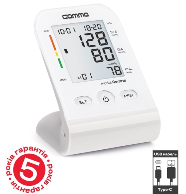 Тонометр Gamma Control 4Gen Type-C автоматичний на плече гарантія 5 років - зображення 2