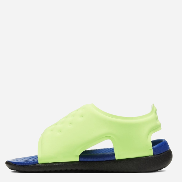 Sandały chłopięce piankowe Nike Sunray Adjust 5 AJ9077-300 19.5 Seledynowy/Granatowy (194272695313) - obraz 4