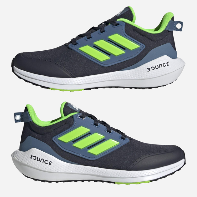 Підліткові кросівки для хлопчика adidas EQ21 Run 2.0 GY4361 38 (5UK) Чорні (4065426055450) - зображення 4