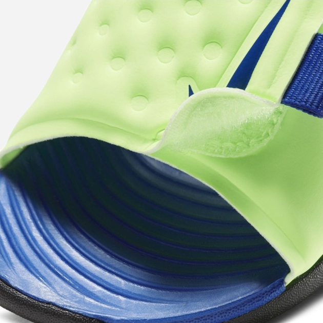 Дитячі сандалі для хлопчика Nike Sunray Adjust 5 AJ9077-300 21 Салатовий/Синій (194272695320) - зображення 5