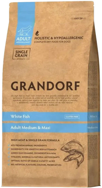 Сухий корм для середніх та великих порід собак Grandorf Medium & Maxi ...