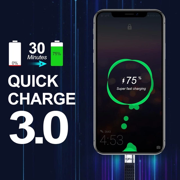 ​Кабель Rixmie USB на USB-C 15Вт, 10Gbps, 0.14м - зображення 3