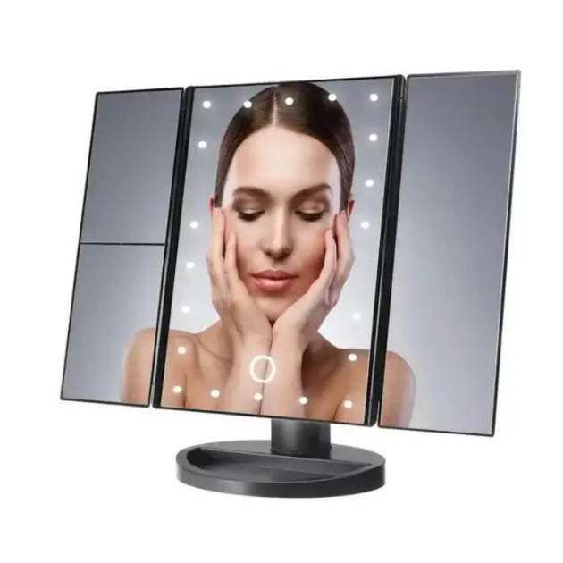 Зеркало Superstar Magnifying Mirror с подсветкой тройное косметическое ...