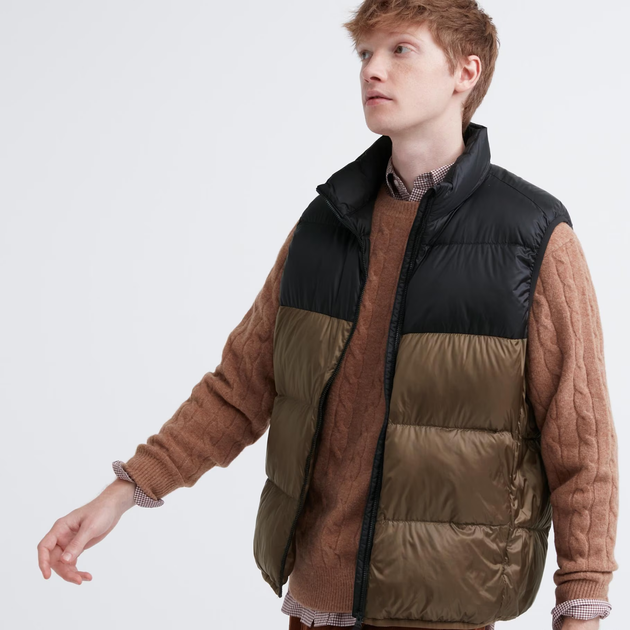 Жилетка Uniqlo розмір L коричнева (463244) - Фото 1 Жилетка Uniqlo розмір L коричнева (463244) - изображение 1