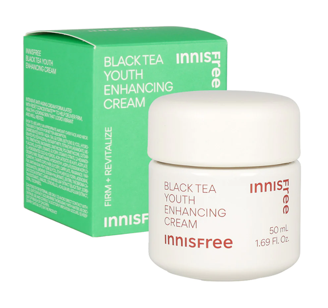 Омолоджувальний крем Innisfree Black Tea Youth Enhancing Cream 50ml - Фото 3 Омолоджувальний крем Innisfree Black Tea Youth Enhancing Cream 50ml - зображення 3