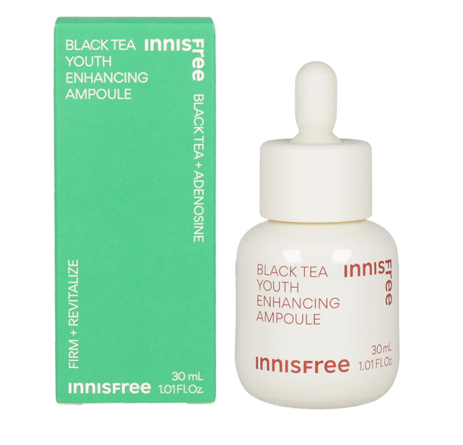 Омолоджувальна сироватка Innisfree Black Tea Youth Enhancing Ampoule 30ml - Фото 3 Омолоджувальна сироватка Innisfree Black Tea Youth Enhancing Ampoule 30ml - зображення 3